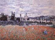 Poppy Field near Vetheuil Claude Monet